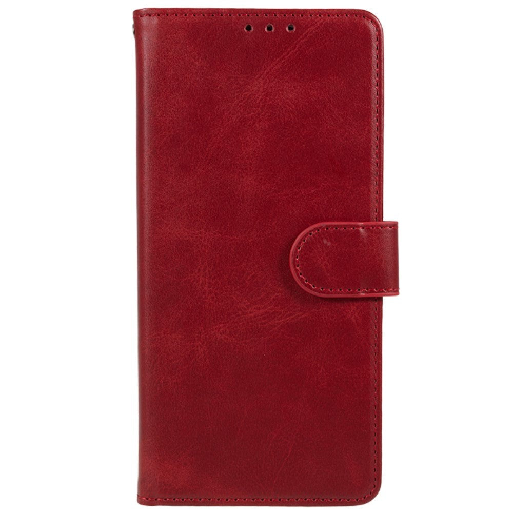 Samsung Galaxy M34 (5G) / F34 (5G) Læder Flip Cover m. Pung og Strop - Rød