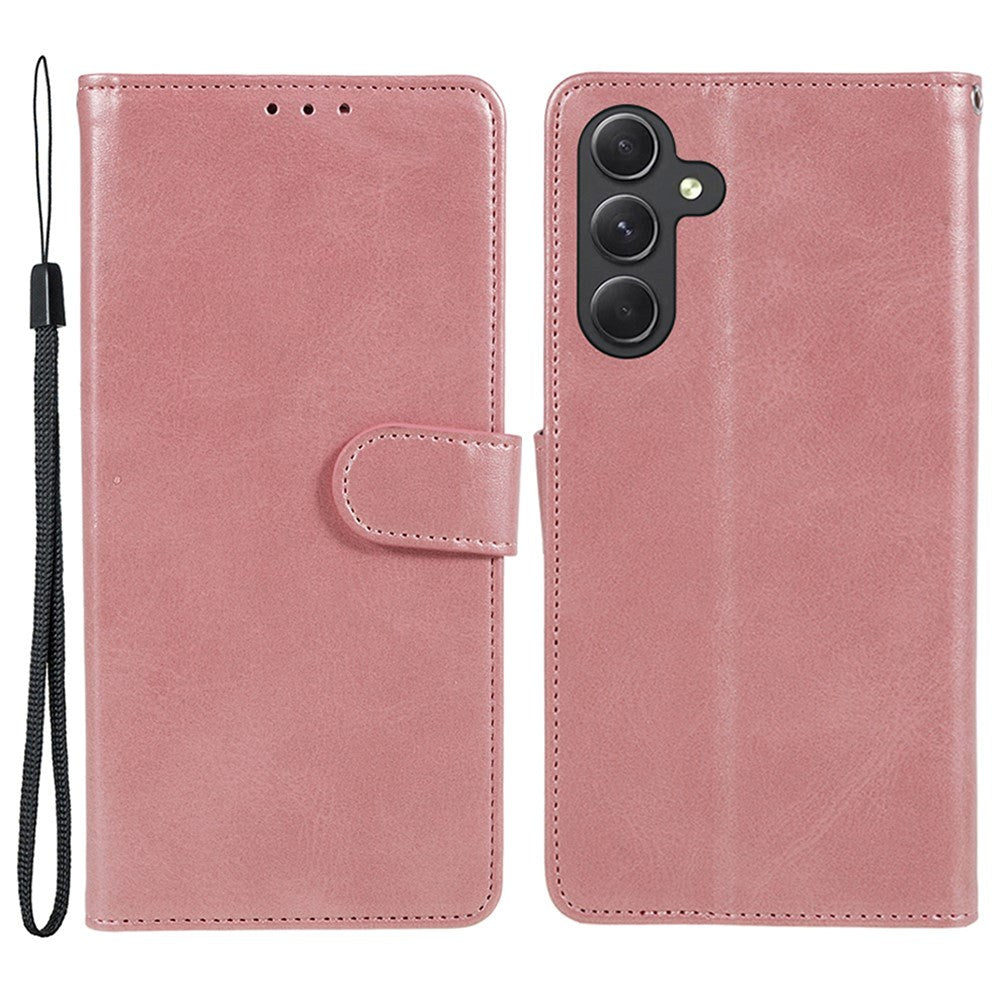 Samsung Galaxy M34 (5G) / F34 (5G) Læder Flip Cover m. Pung og Strop - Rose Gold