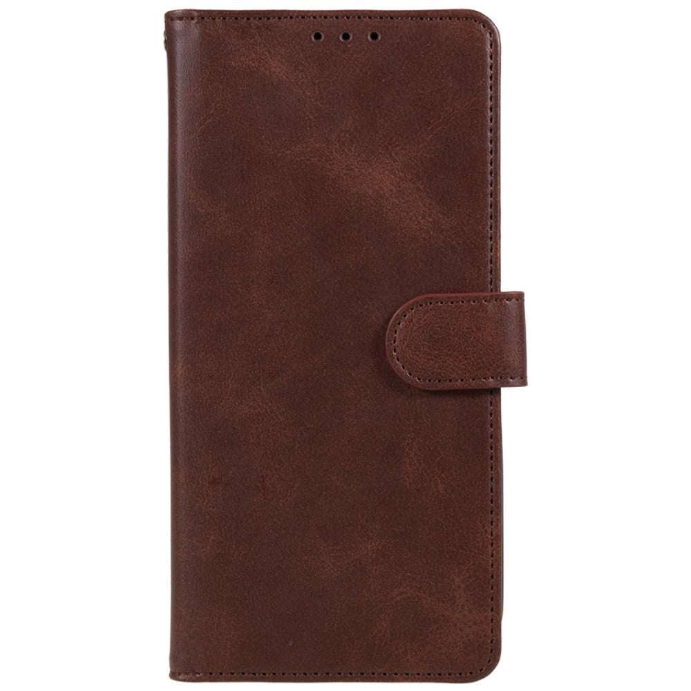 Samsung Galaxy M34 (5G) / F34 (5G) Læder Flip Cover m. Pung og Strop - Mørkebrun