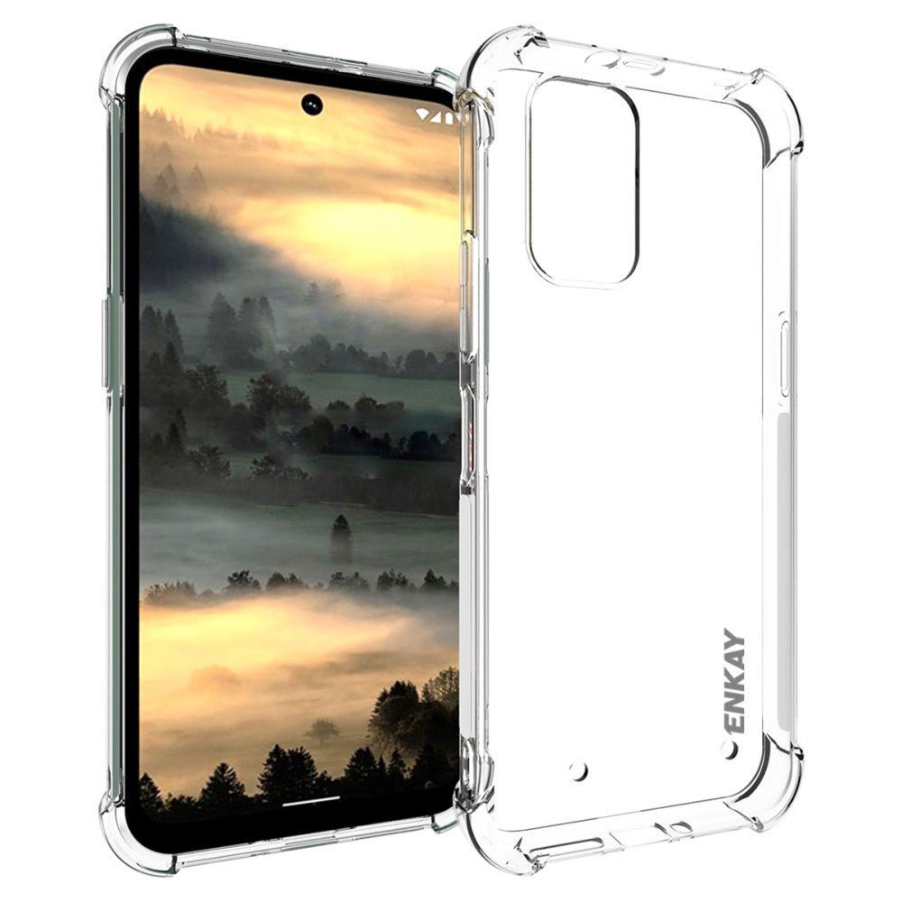 Nokia XR21 Enkay Anti-Slip Plastik Bagside Cover - Gennemsigtig