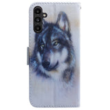 Samsung Galaxy A25 (5G) Læder Flip Cover m. Pung & Print - Ulv