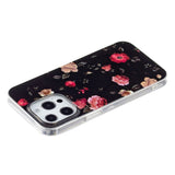 iPhone 15 Pro Selvlysende Fleksibel Bagside Cover af Plastik m. Print - Blomster