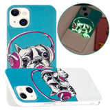 iPhone 15 Selvlysende Fleksibel Bagside Cover af Plastik m. Print - Fransk Bulldog