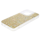 iPhone 15 Pro Glimmer Bagside Cover - Guld