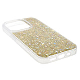 iPhone 15 Pro Glimmer Bagside Cover - Guld