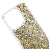 iPhone 15 Pro Glimmer Bagside Cover - Guld