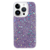 iPhone 15 Pro Glimmer Bagside Cover - Lilla