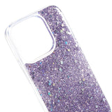 iPhone 15 Pro Glimmer Bagside Cover - Lilla