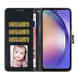 Samsung Galaxy A25 (5G) Læder Flip Cover m. Pung & Strop - Glimmer - Sort