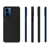EIDERWOOD Motorola Moto G14 Mat Fleksibel Plastik Bagside Cover - Sort