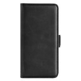 EIDERWOOD Motorola Moto G14 Blankt Læder Flip Cover m. Pung & Ståfunktion - Sort