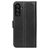 Samsung Galaxy M34 (5G) / F34 (5G) Litchi Læder Flip Cover m. Pung - Sort