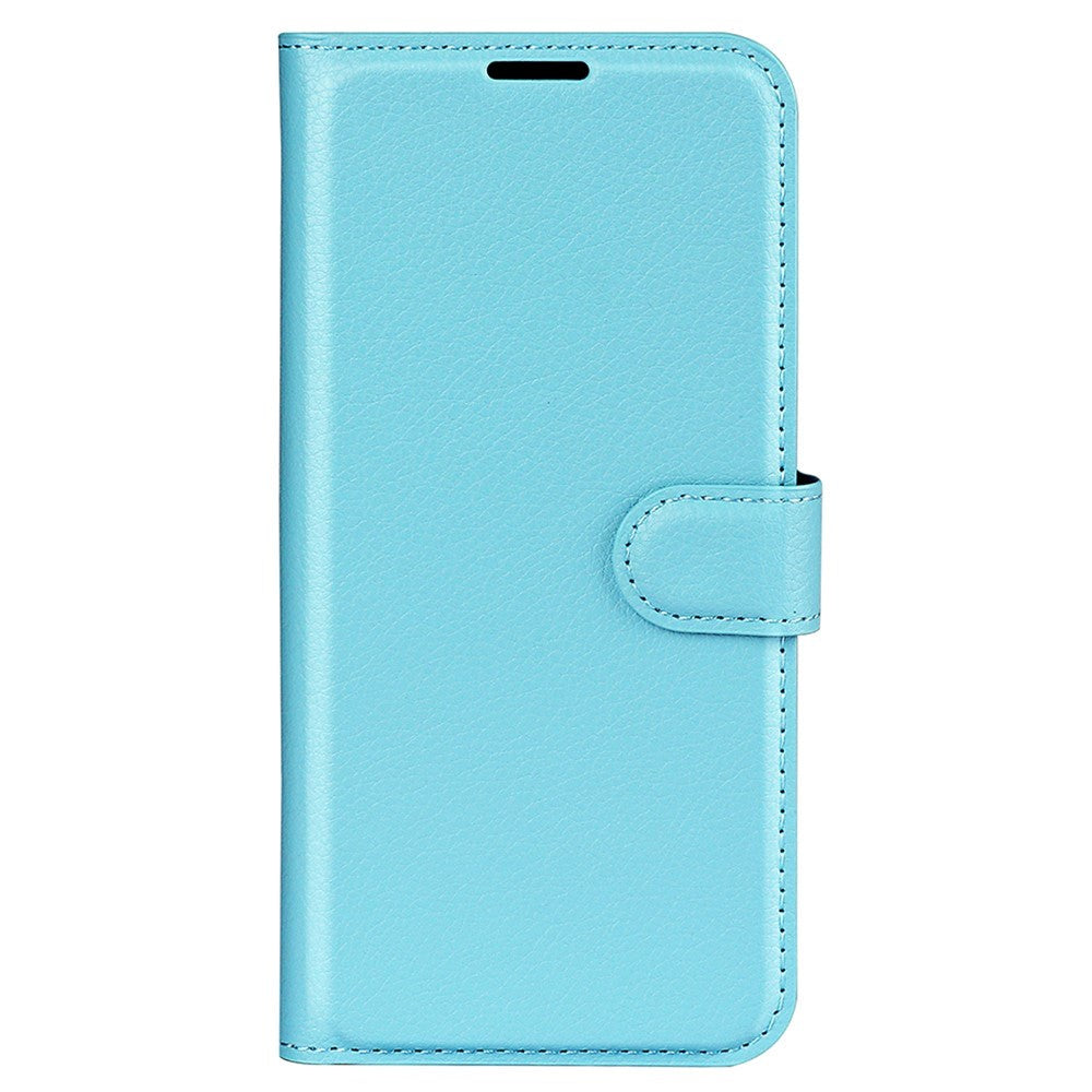 Samsung Galaxy M34 (5G) / F34 (5G) Litchi Læder Flip Cover m. Pung - Lyseblå