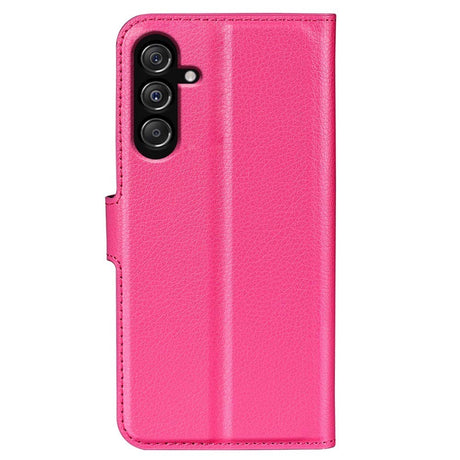 Samsung Galaxy M34 (5G) / F34 (5G) Litchi Læder Flip Cover m. Pung - Lyserød