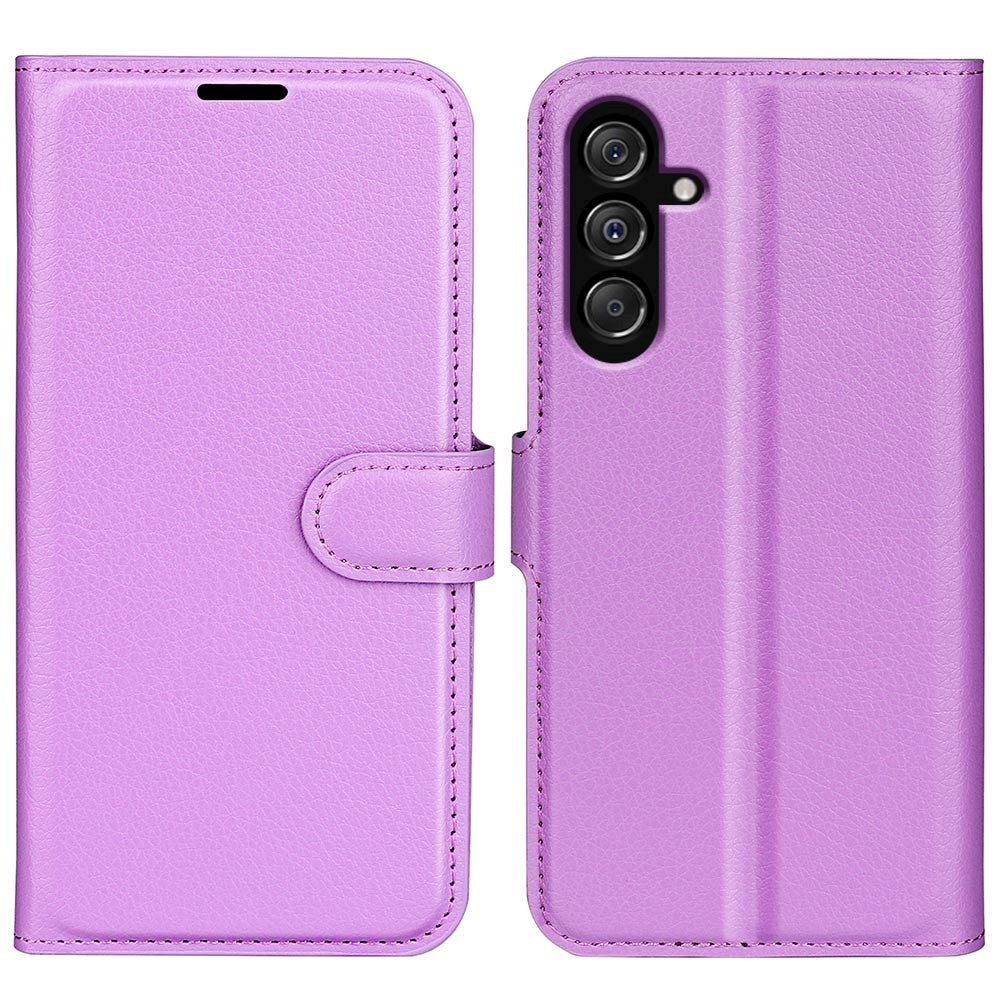 Samsung Galaxy M34 (5G) / F34 (5G) Litchi Læder Flip Cover m. Pung - Lilla