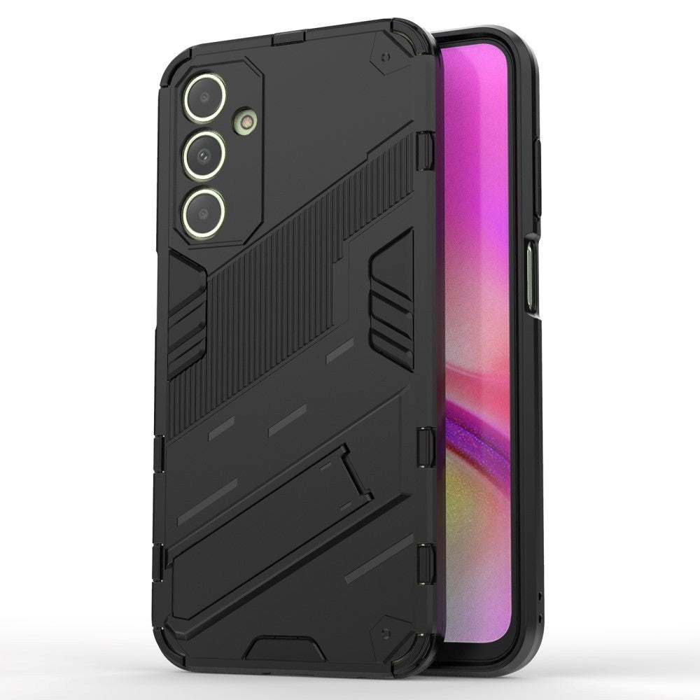 Samsung Galaxy A25 (5G) Hybrid Håndværker Bagside Cover m. Kickstand - Sort