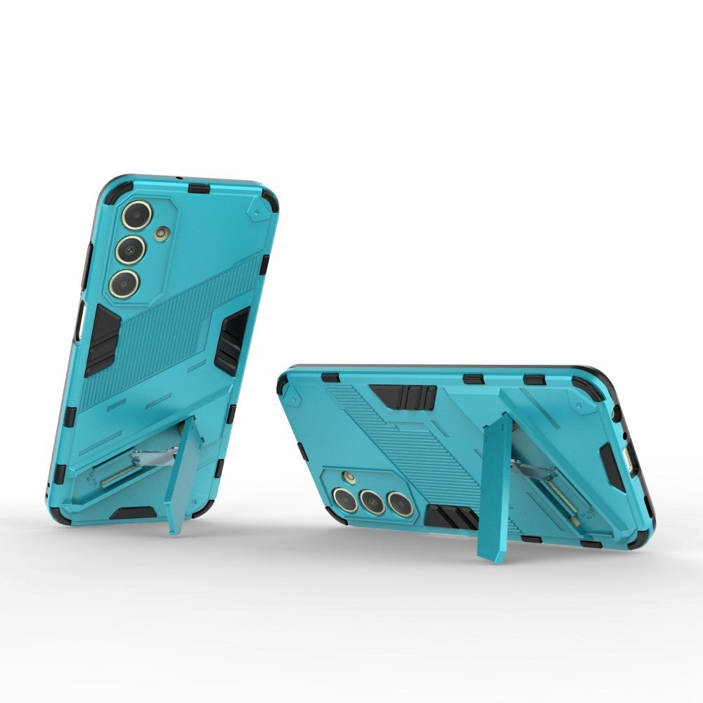 Samsung Galaxy A25 (5G) Hybrid Håndværker Bagside Cover m. Kickstand - Blå
