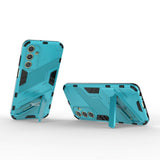Samsung Galaxy A25 (5G) Hybrid Håndværker Bagside Cover m. Kickstand - Blå