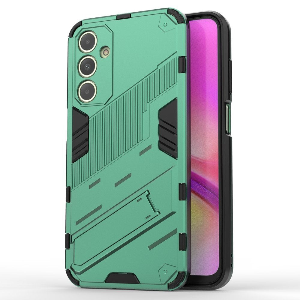 Samsung Galaxy A25 (5G) Hybrid Håndværker Bagside Cover m. Kickstand - Grøn