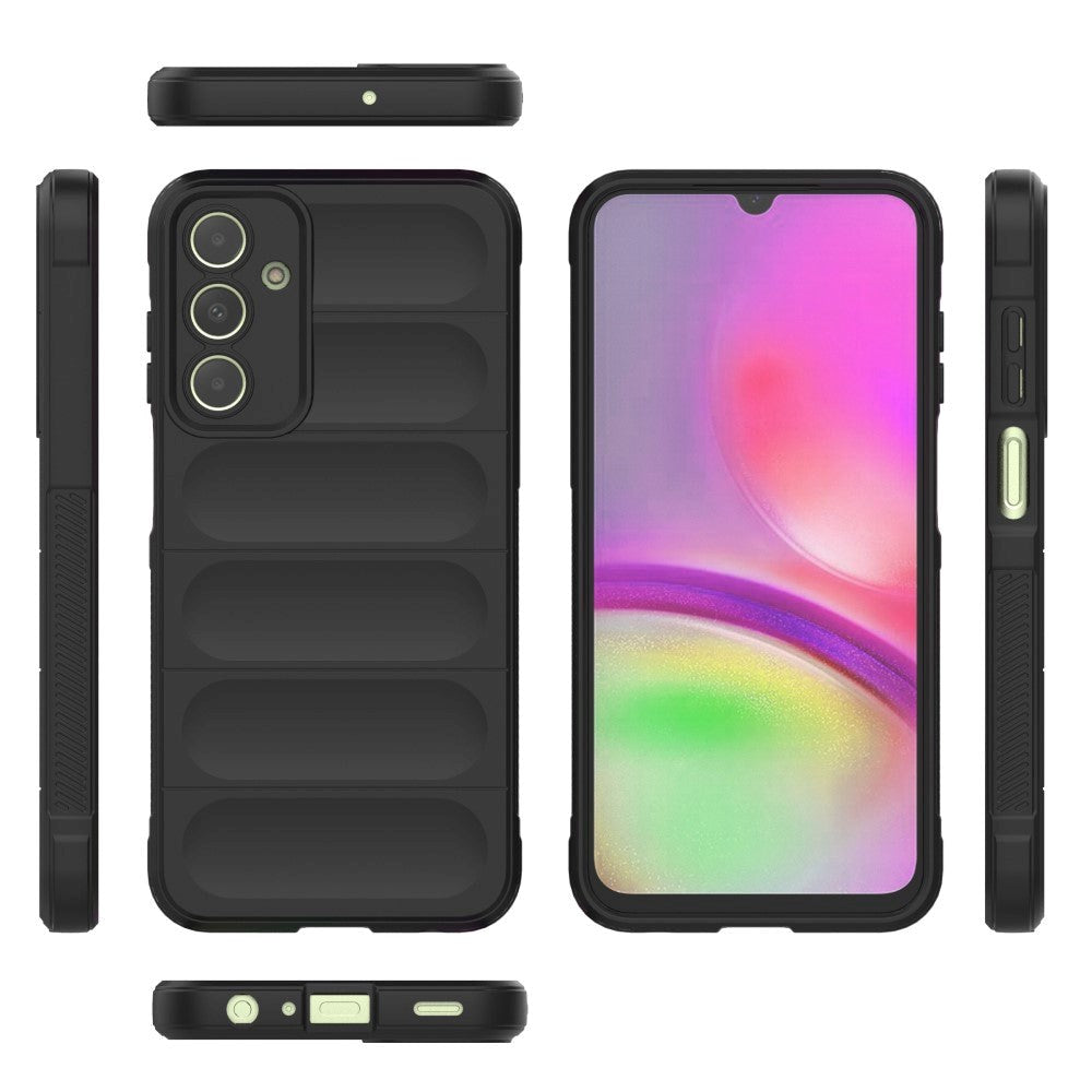 Samsung Galaxy A25 (5G) Fleksibelt Plastik Bagside Cover - Sort