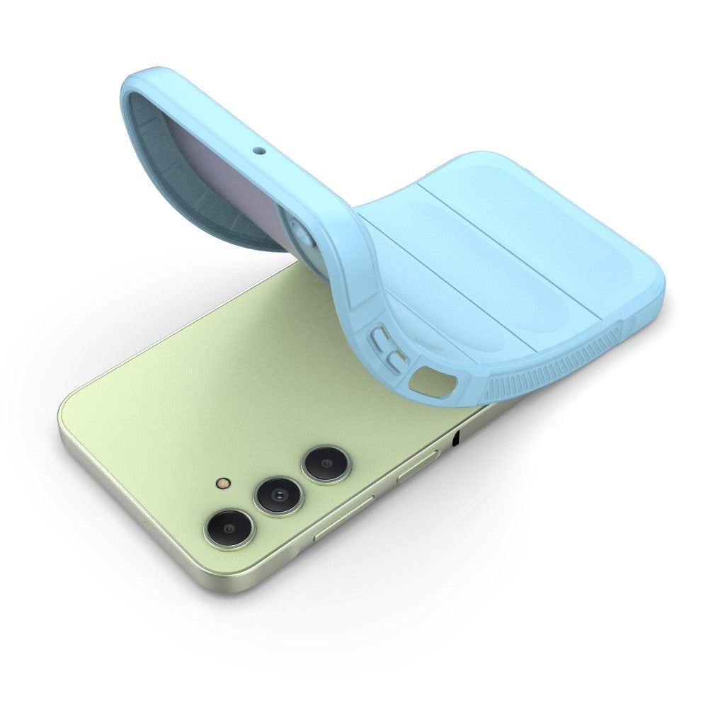 Samsung Galaxy A25 (5G) Fleksibelt Plastik Bagside Cover - Lyseblå
