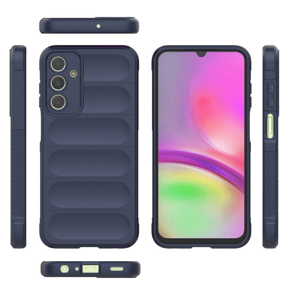 Samsung Galaxy A25 (5G) Fleksibelt Plastik Bagside Cover - Mørke Blå