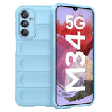 Samsung Galaxy M34 (5G) / F34 (5G) Fleksibelt Plastik Bagside Cover - Lyseblå