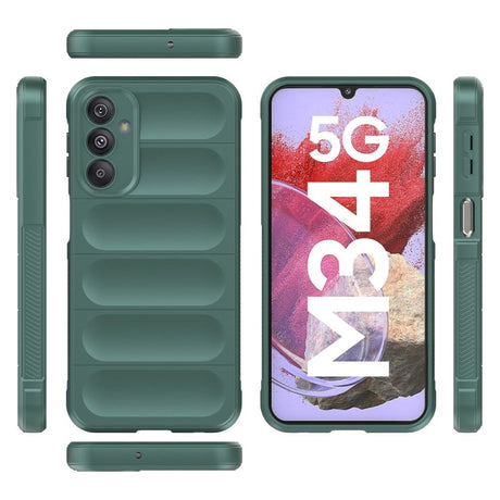 Samsung Galaxy M34 (5G) / F34 (5G) Fleksibelt Plastik Bagside Cover - Grøn