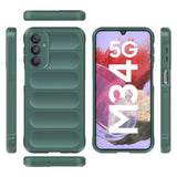 Samsung Galaxy M34 (5G) / F34 (5G) Fleksibelt Plastik Bagside Cover - Mørkeblå