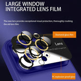 iPhone 15 Pro Hybrid Plastik Bagside Cover m. Indbygget Kamerabeskytter - Lilla