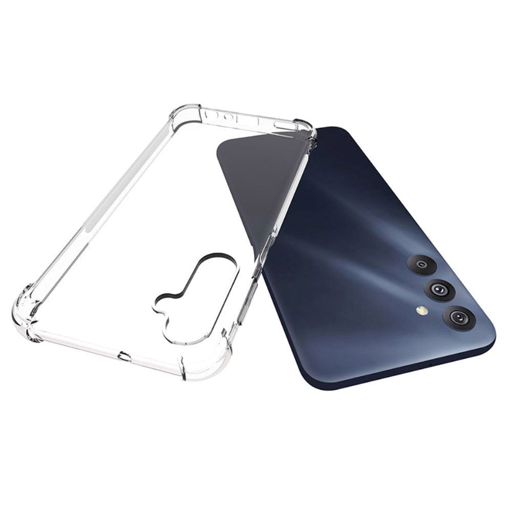 Samsung Galaxy M34 (5G) / F34 (5G) Drop-Proof Fleksibelt Plastik Bagside Cover - Gennemsigtig