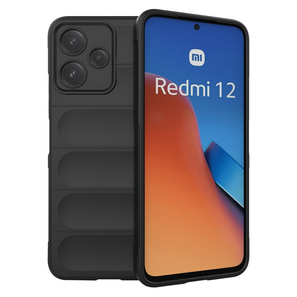 EIDERWOOD Xiaomi Redmi 12 (5G) / Poco M6 Pro (5G) Fleksibelt Plastik Bagside Cover - Sort