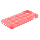 iPhone 15 Pro Fleksibelt Plastik Bagside Cover m. Små Hjerter - Pink