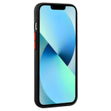 iPhone 15 Fleksibelt Plastik Bagside Cover m. Kortholder - Sort