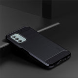 Nokia G42 Brushed Carbon Fiber Bagside Cover - Blå