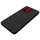 Motorola Moto G84 Mat Fleksibelt Plastik Bagside Cover - Sort