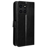 Honor X6a - EIDERWOOD Kunstlæder Flip Cover m. Strop - Sort