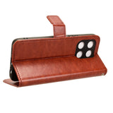 Honor X6a - EIDERWOOD Kunstlæder Flip Cover m. Strop - Brun
