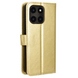 Honor X6a - EIDERWOOD Kunstlæder Flip Cover m. Strop - Guld