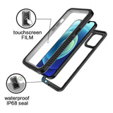 iPhone 12 Pro IP68 Støv- & Vandtæt Case - Gennemsigtig / Sort
