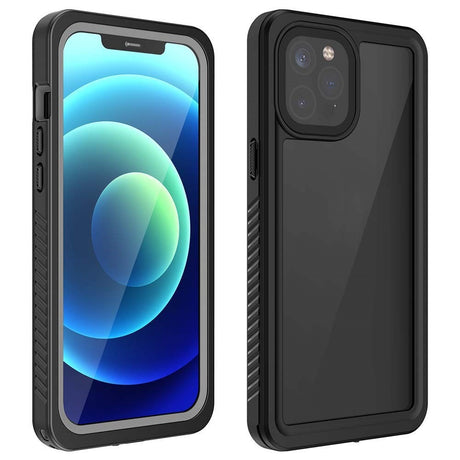 iPhone 12 Pro IP68 Støv- & Vandtæt Case - Gennemsigtig / Sort
