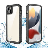iPhone 15 Plus Redpepper IP68 Vandtæt Case - Sort / Gennemsigtig