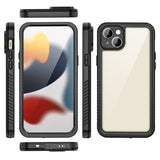 iPhone 15 Plus Redpepper IP68 Vandtæt Case - Sort / Gennemsigtig