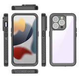 iPhone 15 Pro Max Redpepper IP68 Vandtæt Case - Sort / Gennemsigtig
