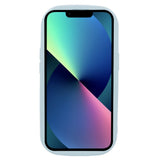 iPhone 13 Fleksibelt Plastik Bagside Cover m. Bølget Kanter - Blå