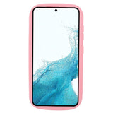 Samsung Galaxy S22 Fleksibelt Plastik Bagside Cover m. Bølget Kanter - Pink