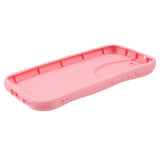 Samsung Galaxy S22 Fleksibelt Plastik Bagside Cover m. Bølget Kanter - Pink