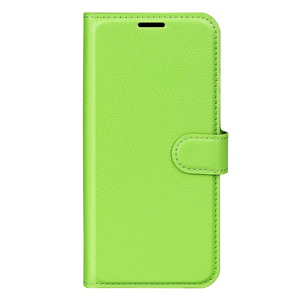 Xiaomi 13T / 13T Pro Litchi Læder Flip Cover m. Pung - Grøn