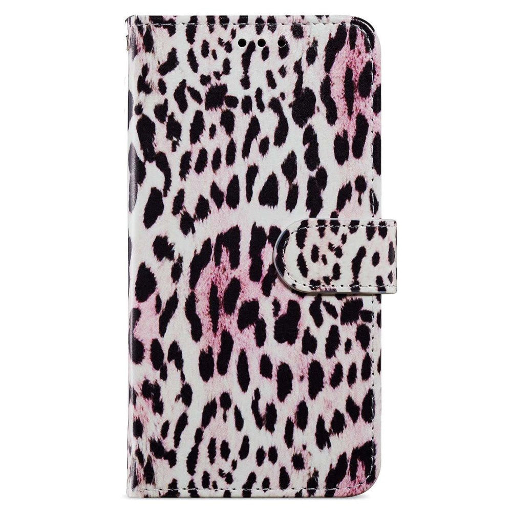 Honor 90 Lite Kunstlæder Flip Cover m. Pung og Strop - Leopard