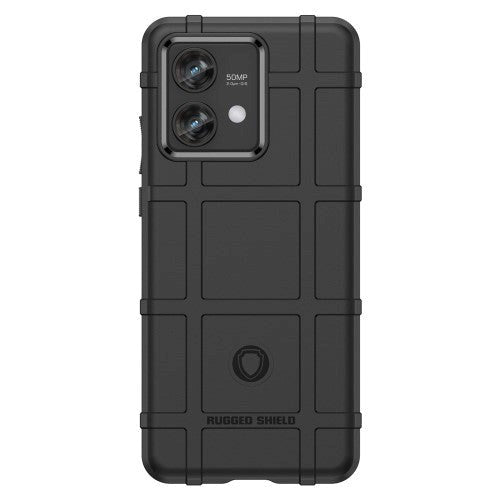 Motorola Edge 40 Neo Rugged Shield Bagside Cover - Sort